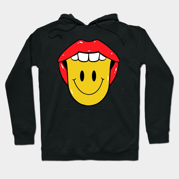 Tongue Smiley Hoodie by Bruno Pires